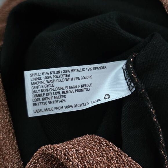 Wild Fable Women's Size XS Shimmery Copper Mini Tank Dress - Picture 4 of 6